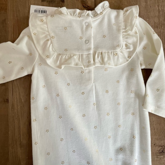 NWT: Janie and Jack - Ruffle Collar One-Piece w/Footies - Picture 6 of 9